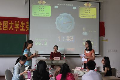 第十七届“外研社杯”全国大学生英语辩论赛98堂
选拔赛初赛顺利开展